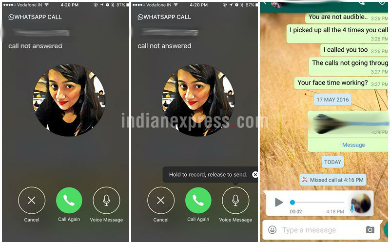 whatsapp with voice call