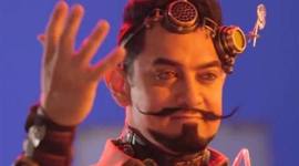 Aamir Khan, Aamir Khan new look, Aamir Khan lagaan, lagaan, lagaan ride, Aamir Khan dubai ride, lagaan bollywood park dubai, Entertainment, indian express, indian express news