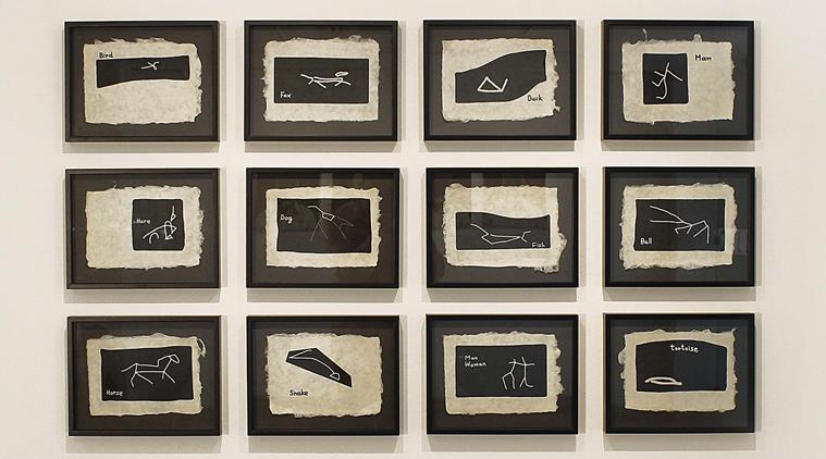 Ashok Ahuja's Celestial Fables (Inkjet print on rice paper).
