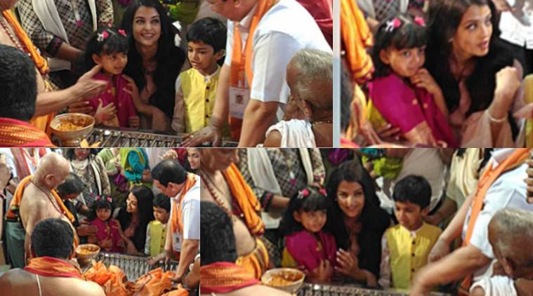 Aishwarya Rai Bachchan, Aishwarya Rai Bachchan daughter, Aishwarya Rai Aaradhya, Aishwarya Aaradhya pics, Aishwarya Aaradhya pics ganesh aarti pics