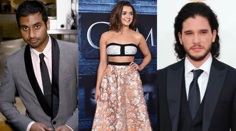 Aziz Ansari, Kit Harrington, Maisie Williams are among the ones who have been nominated for Emmy Awards for the first time in their career span. 