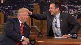 Donald trump, Jimmy Fallon, me too, #MeToo, time's up, indian express, indian express news, Jimmy Fallon video, Jimmy Fallon funny video, Donald Trump, Jimmy fallon, jummy fallon show, jimmy fallon trump show, donald trump hair, trump hairdo, Republican candidate Donald Trump, latest news, world news, indian express