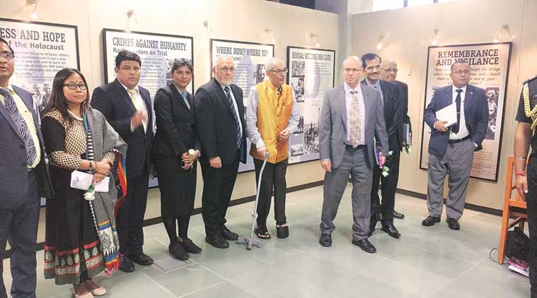 The exhibition was inaugurated by Governor O P Kohli at GNLU in Gandhinagar on Thursday. (Express Photo)