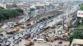 gurgaon, gurgaon traffic, haryana silver jubilee, haryana 50th anniversary, tau devi lal stadium, modi in gurgaon, haryana swarna jayanti