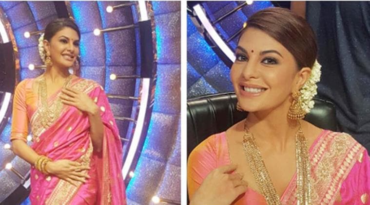 Desi Jacqueline Fernandez Xxx Video - Jacqueline Fernandez nailed the desi look in this Banarasi woven ...