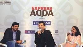 karan johar, director karan johar, karan johar express adda, karan johar movies, karan johar new movies, KJo movies, film maker karan johar, exress adda, indian express karan johar, kuch kuch hota hai, kabhi khushi kabhi gham, my name is khan, baar baar dekho, ae dil hai mushkil, indian express news, entertainment news, india news