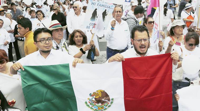 Mexico Thousands Of People March Against Same Sex