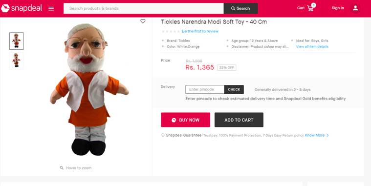 narendra modi soft toy