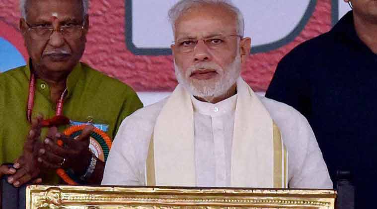 Prime Minister Narendra Modi in Kozhikode, Saturday. (PTI Photo)