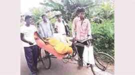 odisa-small odisha, odisha tribal, odisha poverty, poverty in odisha, dead body on rickshaw, odisha chief minister naveen patnaik, Jajpur District Hospital, no medical facility, odisha medical facility, odisha health facility, poor odisha, indian express news, india news