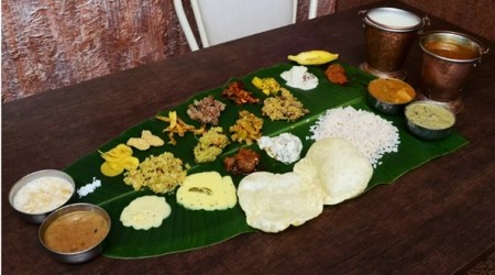 Happy Onam 2019, Onam 2019, Onam, onam sadhya, onam sadhya dishes, onam sadhya avial sambar, Thiruvonam, Thiruonam 2019, Happy Onam. Kerala celebrates Onam, Malayalis celebrate Onam, indian express, indian express news