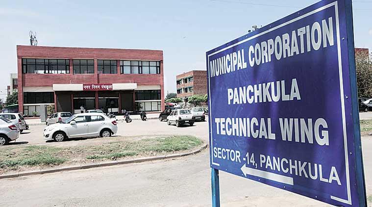 Panchkula MC office. (Express archives)