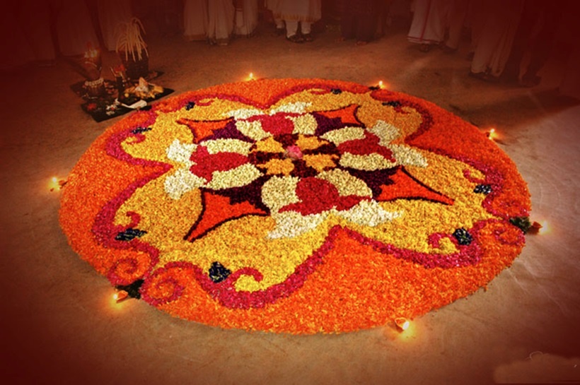 File:Onam Pookkalam Onappookkalam Flower carpet Nithyananda Ashram  Kanhangad 2019.jpg - Wikimedia Commons