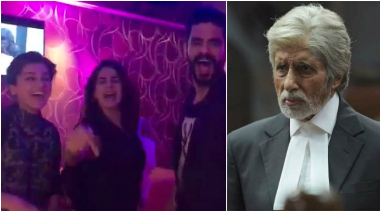 Amitabh Bachchan, taapsee pannu tribute, pink tribute, pink jumma chumma, pink squad amitabh, pink cast amitabh, pink amitabh dedication, taapsee angad amitabh, Pink, pink trailer, Amitabh Bachchan pink, pink Amitabh Bachchan, Shoojit Sircar, Shoojit Sircar pink, Amitabh Bachchan news, Amitabh Bachchan next movie, entertainment news, indian express, indian express news