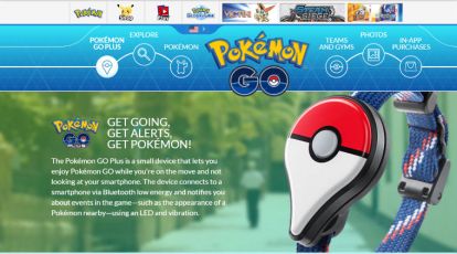 Pokémon GO Plus + official website