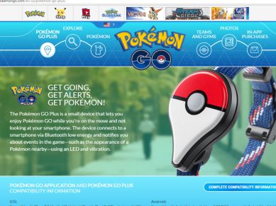 Pokémon Go Plus + price and features