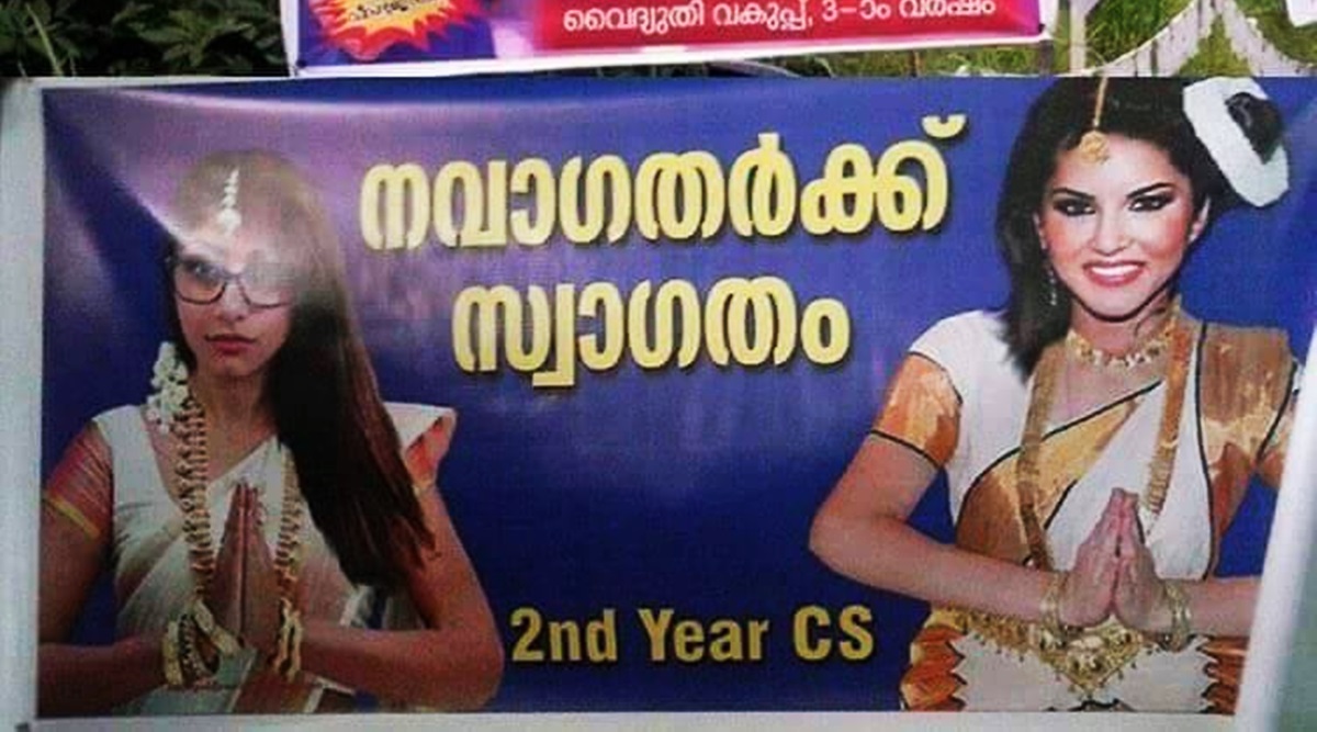 Mia Khalifa X Sunny Leone - When Sunny Leone and Mia Khalifa welcomed freshers to this Kerala ...