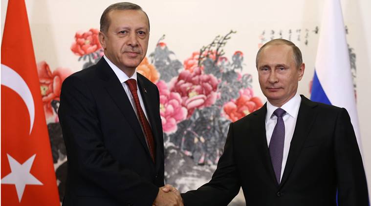 Tayyip Erdogan, Vladimir Putin, Syria, Syria Idlib, Russia on Syrian rebels, gas attack on Syria Idlib, Russia-Turkey on Syria, world news, indian express news