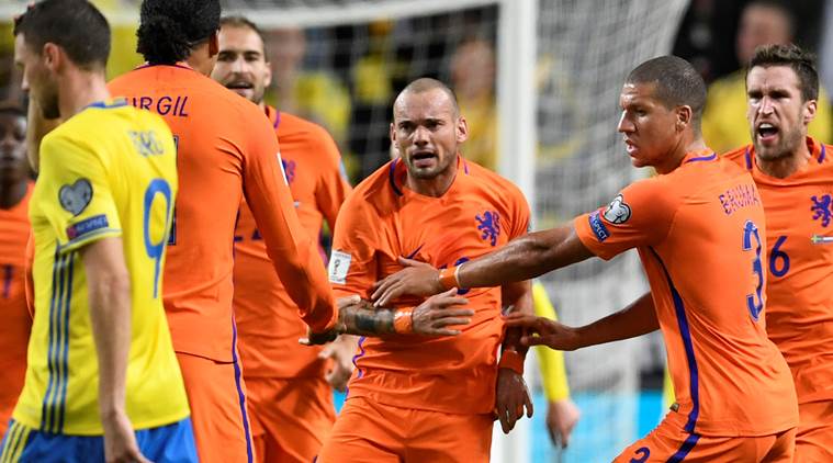 Wesley Sneijder on target as Netherlands draw in Sweden in World Cup ...