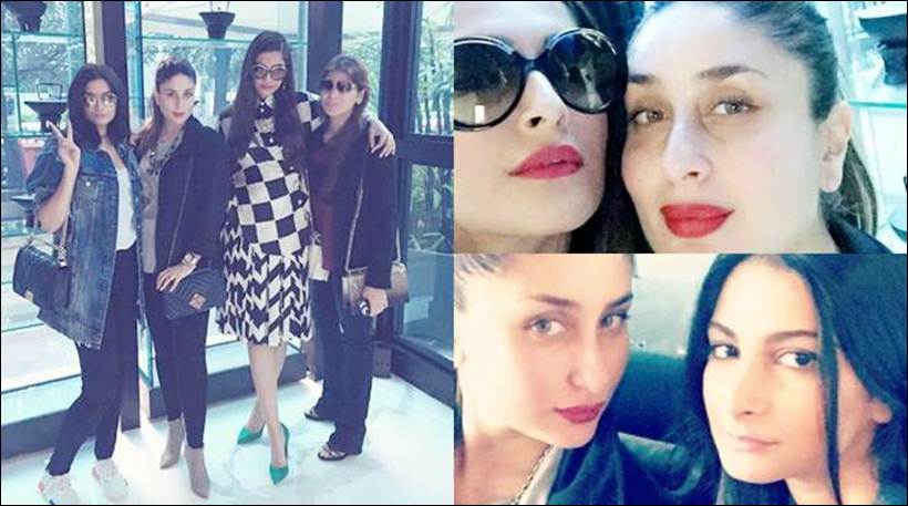 Kareena Kapoor khan, Sonam Kapoor, Sonam Kapoor kareena pics, kareena sonam hangout, kapoor sisters pics, Veere Di Wedding, Veere Di Wedding film, rhea kapoor, sonam rhea pics