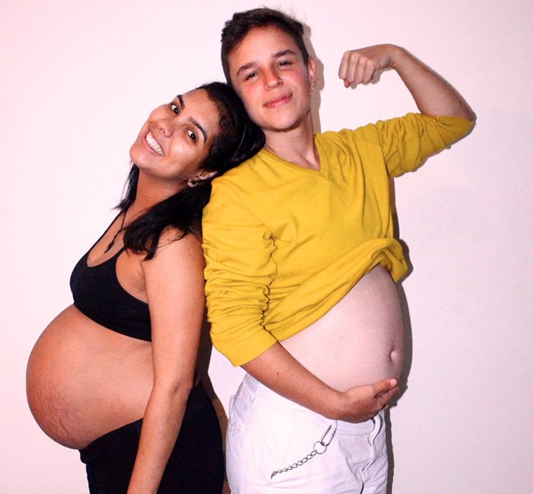 They often shared the pictures of Machado's pregnancy on Facebook. (Source: Fernando Machado/YouTube)