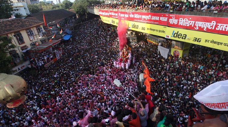 The day of visarjan. (Express photo by Dilip Kagda)
