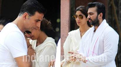 Funeral Of Shilpa Shetty S Father Akshay Kumar Abhishek Bachchan Attend Entertainment Gallery News The Indian Express