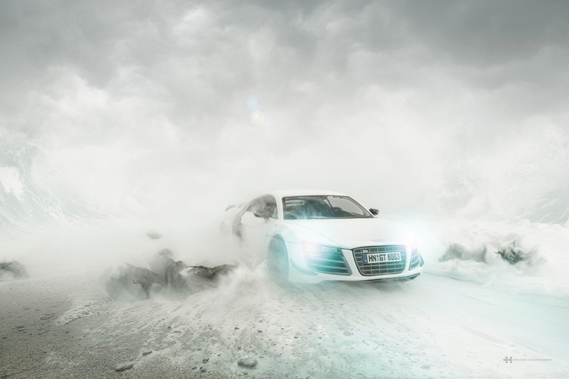 Audi, audi r8 photos, Felix Hernandez photos, Felix Hernandez small model photos, toy car audi a8 photoshoot, Felix Hernandez Dreamphography, Felix Hernandez, Felix Hernandez photos, trending photos, viral photos, indian express