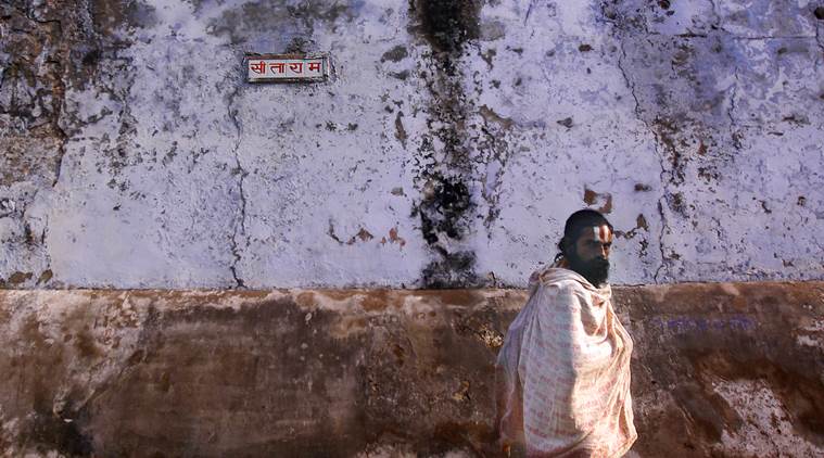 On hallowed ground: Of the many myths that abound about Ayodhya, one says that a curse had wiped it off the earth, and it lay underground for centuries. (Source: Express Photo by Praveen Khanna)