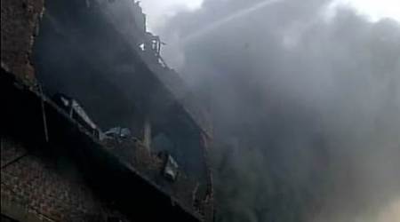 bhopal, bhopal Vindyachal Bhawan, bhopal fire, Vindyachal Bhawan fire, Vindyachal Bhawan MP, mp government, latest news, latest india news