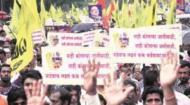 Chhagan Bhujbal, nashik rally, Chhagan Bhujbal rally, Chhagan Bhujbal supporters, ed case, Chhagan Bhujbal case, money laundering case, bhujbal money case, maratha protest, maratha education protest, maratha employment protest, obc, obc protest, indian express news, india news