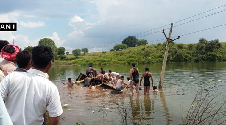Ten dead as bus falls into reservoir in Madhya Pradesh | India News ...