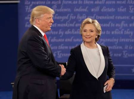 US Elections 2016, US Presidential elections, US Presidential debate, democratic, republican, Donald trump, Hillary Clinton, Unted States, Las Vegas, Nevada, Las Vegas University, World news, Indian express news