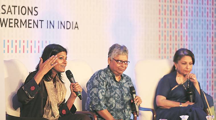  nandita das, women empowerment, wpmen rights, gender equality, delhi women event, sharmila tagore, Apur Sansar,  Caravan magazine,  event, gender empowerment, indian express talk