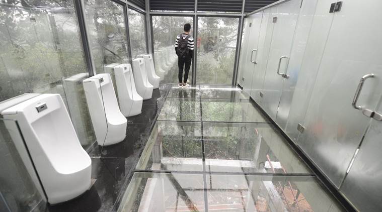 china, china glass toilet, china glass loos, china glass bridge, china shiyan lake, china lake glass loo, china lake glass toilet, latest news, china news, latest news