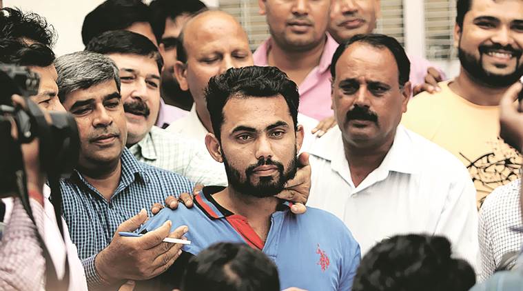 Soheb was brought to Delhi on Friday. Praveen Khanna 