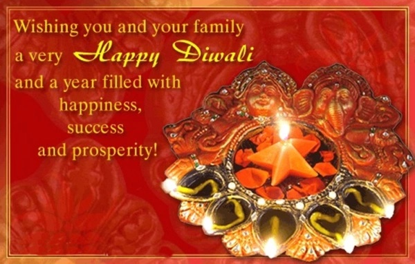  We wish you a Diwali of love, togetherness and happiness. (Source: 123greetings.com) 
