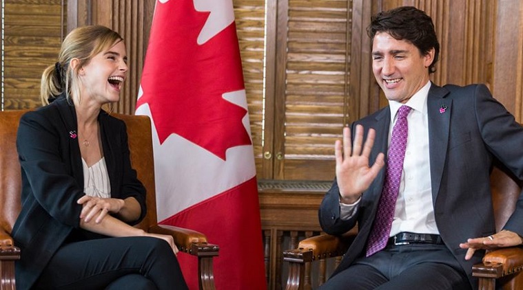 Emma Watson Meets Canadian Pm To Discuss Womens Rights