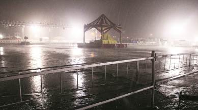 Rain claims a life in Gujarat; organisers stare at heavy loss as garba night washed out | Ahmedabad News - The Indian Express