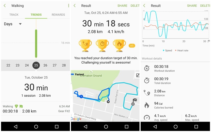 gear fit 2 pro maps