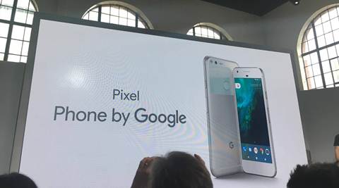 google pixel, Google Pixel launch price, google pixel specifications, google pixel features, sundar pichai google pixel, google Assistant, Google Home, google ceo pixel, google pixel launch Event, google pixel launch, google pixel xl launch, google pixel event, google pixel xl event, technology news, indian express news