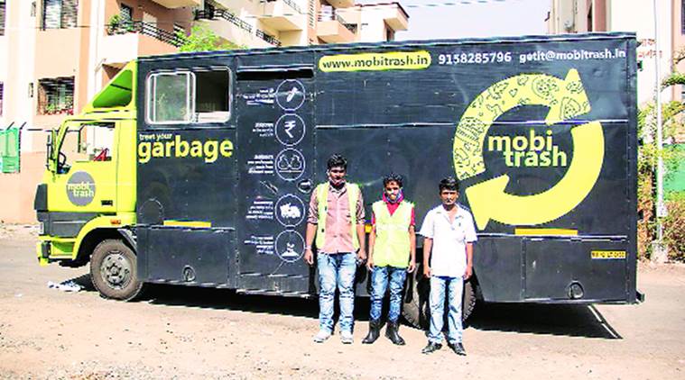 mumbai, mumbai waste management, MobiTrash BMC, bmc waste management, mobile truck waste management, mumbai truck waste management, india news, indian express news