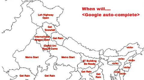 google autocomplete, indian capitals, indian capital search, reddit india, When will ...', indian express, indian express news