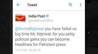 India Post Tweets Against Arvind Kejriwal Blames Hackers India News The Indian Express