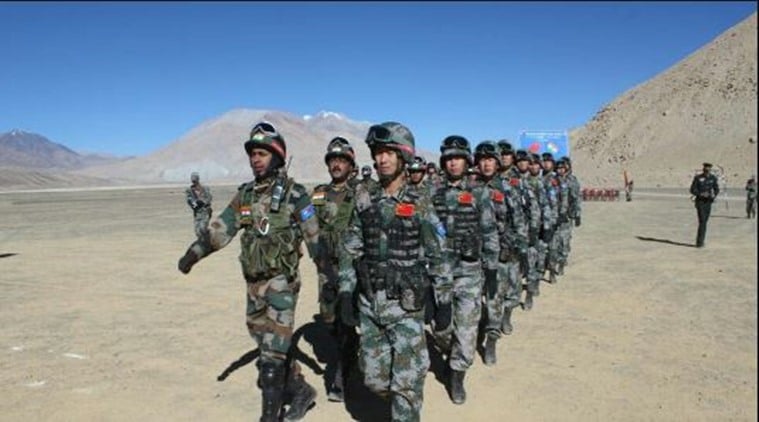 India China, India China military exercise, Indo China exercise, Jammu and Kashmir, India China ladakh,