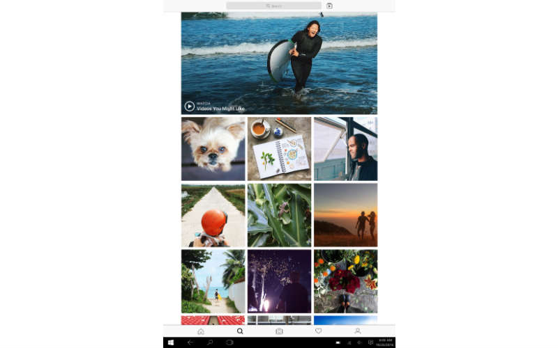 how to post photos on instagram windows 10