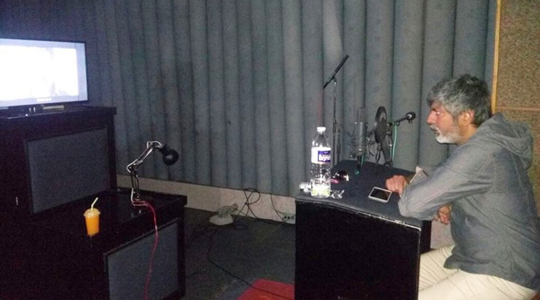 Jagapati Babu in the sound room. (Source: FB)