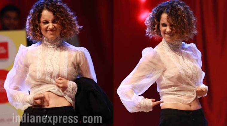 Kangana Ranaut, who has faced comments on her figure.