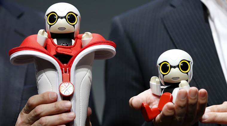 Toyota unveils robot baby 'Kirobo Mini' to tug at maternal instinct in  aging Japan | Business News - The Indian Express