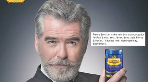 pan bahar, pierce brosnan, pan bahar ad, pierce brosnan ad, pierce brosnan pan bahar ad, pan bahar pierce brosnan, james bond pan bahar ad, pierce brosnan pan bahar, india news